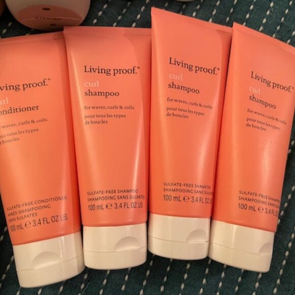 Living Proof Bundle Triple Bond Complex Smooth Styling Spray Curl Shampoo NEW - Picture 2 of 11